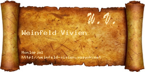 Weinfeld Vivien névjegykártya